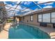 A screened-in pool with a hot tub offers a refreshing retreat with serene views and comfortable lounging at 2864 Lafayette Trace Dr, St Cloud, FL 34772