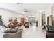 Open-concept living room filled with comfortable seating, tile floors, and natural light at 309 Vestrella Dr, Poinciana, FL 34759