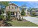 Charming two-story home featuring mixed siding, stone accents, a well-manicured lawn, and a two-car garage at 3757 Deer Ridge Dr, Mount Dora, FL 32757