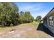 Spacious grassy backyard with mature trees, providing a private outdoor space at 4222 Gold Rush Ln, St Cloud, FL 34772