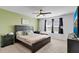 Bedroom with a bed, TV, and bedside tables at 4544 Teoli Ct, Kissimmee, FL 34746