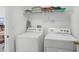 Bright laundry room with modern side-by-side washer and dryer at 509 Cadiz Loop, Davenport, FL 33837