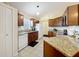 Bright kitchen with stainless steel appliances, granite countertops, and ample storage space at 734 Olympic Cir # 30, Ocoee, FL 34761