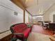 Enjoy the outdoors on this patio with ample seating and a ceiling fan at 734 Olympic Cir # 30, Ocoee, FL 34761