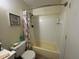 Bathroom with a bathtub and shower combination at 996 Dolphin Dr, Winter Garden, FL 34787