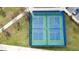 Aerial view of the community pickleball and tennis courts at 10414 Folly Beach Rd, Orlando, FL 32827