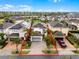 Aerial view of property highlighting its location, landscaping, and neighborhood layout at 301 Pendant Ct, Kissimmee, FL 34747
