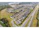 Aerial shot showcasing the neighborhood's layout, street design, and proximity to roadways and amenities at 301 Pendant Ct, Kissimmee, FL 34747