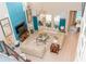 Bright and airy living room with high ceilings, stylish decor and ample natural light at 3100 Stonewyck St, Orlando, FL 32824