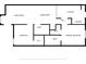 Detailed floor plan showcasing the layout of the home including the living room, bedrooms, kitchen and baths at 3112 Enclave Ct, Kissimmee, FL 34746