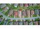 Drone view showing proximity to neighborhood amenities and well-maintained landscaping, perfect for convenient living at 461 Treviso Dr, Poinciana, FL 34759
