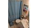 Cozy bathroom with shower curtain and modern fixtures at 7143 Edgewater Shores Ct, Orlando, FL 32810