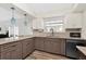 Charming kitchen featuring two-tone cabinets, modern appliances, and stylish pendant lighting at 621 Avocado St, St Cloud, FL 34769