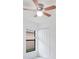 Compact room showcasing a ceiling fan and closet with natural light from a window at 251 Tower View W Dr, Haines City, FL 33844