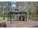 Community outdoor grilling area featuring a covered gazebo and brick flooring at 313 Lucaya Loop # 313, Davenport, FL 33897