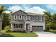 Charming two-story home featuring stone accents, a covered porch, and an attached two-car garage at 3733 Deer Ridge Dr, Mount Dora, FL 32757