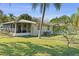 An enclosed backyard offering a lawn and a fenced dog run at 401 Woodlawn Ter, Kissimmee, FL 34744