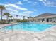 Beautiful pool featuring clear water, plenty of lounge seating, and a spacious patio deck at 4507 Lions Gate Ave, Clermont, FL 34711