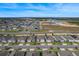 Beautiful aerial view of a well-developed neighborhood with uniform houses and green spaces at 485 Disa Dr, Davenport, FL 33837