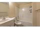 Bathroom featuring a tub-shower combo and single sink vanity at 635 Lake Marion Golf Resort, Kissimmee, FL 34759