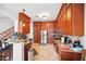 Kitchen featuring stainless steel appliances, granite counters, and ample cabinet space at 7623 Excitement Dr, Reunion, FL 34747
