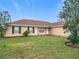 Well-maintained home with a lawn, nicely trimmed tree, and black shutters on the windows at 15069 Sw 29Th Avenue Rd, Ocala, FL 34473