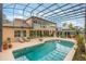 Spacious backyard with a screened in pool, gazebo, and patio space at 1686 Shadowmoss Cir, Lake Mary, FL 32746