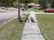 Turkeys strolling along a well-maintained sidewalk in front of a lovely home at 1686 Shadowmoss Cir, Lake Mary, FL 32746