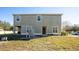 The backyard of this home features a lawn and landscaping, which offers a tranquil outdoor living space at 2851 Sunstone Dr # 2851, Kissimmee, FL 34758