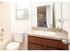 Bathroom featuring a granite countertop and a tub-shower combo at 2851 Sunstone Dr # 2851, Kissimmee, FL 34758