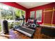Community gym featuring cardio machines and free weights with a scenic view of the outdoors at 2962 Lucayan Harbour Cir # 102, Kissimmee, FL 34746