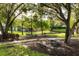 Community park area with picnic tables, benches, barbecue grill, and walking path near a pond at 2962 Lucayan Harbour Cir # 102, Kissimmee, FL 34746