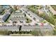 Community aerial view showing location, parking, and nearby swimming pool at 521 Pacito Way, St Cloud, FL 34769