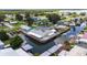 Expansive aerial view of waterfront home situated in a community with boating access at 534 Minnow Ct, Kenansville, FL 34739