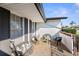 Inviting patio area features outdoor seating, black shutters and a tranquil atmosphere at 706 Francis St, Kissimmee, FL 34741