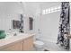 Bright bathroom with a tub and shower combination, neutral vanity, and updated fixtures at 8063 King Palm Cir, Kissimmee, FL 34747
