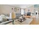 Comfortable living room with modern decor, plush seating, and a cozy fireplace at 3686 Ricky Ln, St Cloud, FL 34772