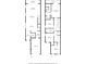 Detailed floor plan showcasing the layout of the house with dimensions for each room on both floors at 486 Lake Shore Pkwy, Davenport, FL 33896