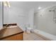 Bathroom featuring modern fixtures, updated shower and vanity at 495 Orange Ave, St Cloud, FL 34769