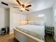 Cozy bedroom with a spacious closet and a comfortable bed at 521 Florida Ave, St Cloud, FL 34769