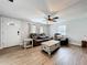 Inviting living room showcasing hardwood floors, stylish furniture, and a cozy atmosphere at 521 Florida Ave, St Cloud, FL 34769