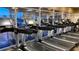 Modern treadmills are lined up in the fitness center with large windows at 7602 Cabana Ct # 101, Reunion, FL 34747