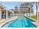 Beautiful pool with a screened lanai offers outdoor enjoyment and relaxation at 7706 Water Oak Ct, Kissimmee, FL 34747