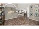 Bright, open concept living space featuring a modern kitchen with an island and bar seating at 919 Lake Charles Dr, Davenport, FL 33837