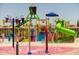 Community water park with slides, fountains, and splash features provides active outdoor fun at 220 Brookes Pl, Haines City, FL 33844