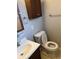 This bathroom features a vanity, a toilet, and neutral decor at 4625 Weston Rd, Bartow, FL 33830