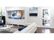 Comfortable lounge area featuring modern furniture, a large TV, and access to the gym at 5364 Diplomat Ct # 106, Kissimmee, FL 34746