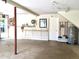 Spacious garage with built in shelving and an extra storage area for all your needs at 539 Libby Rd, Babson Park, FL 33827