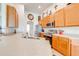 Close up on kitchen with stainless steel appliances and ample counter space at 1004 Costa Mesa Ln, Kissimmee, FL 34744