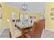 Inviting dining room with a wooden table set for a meal, complemented by stylish decor at 1370 Tuscana Ln # 5406, Davenport, FL 33896